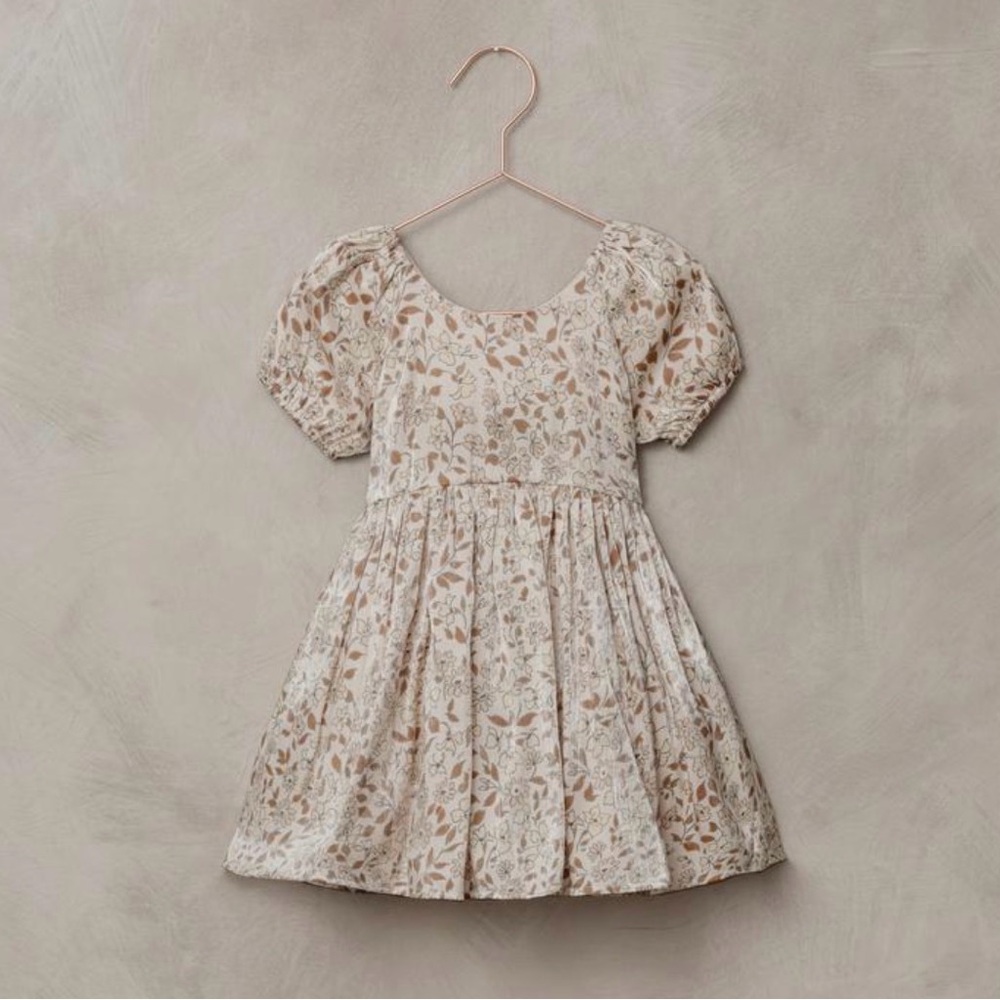 Nora Lee Luisa Gold Floral Dress 2Y Girls